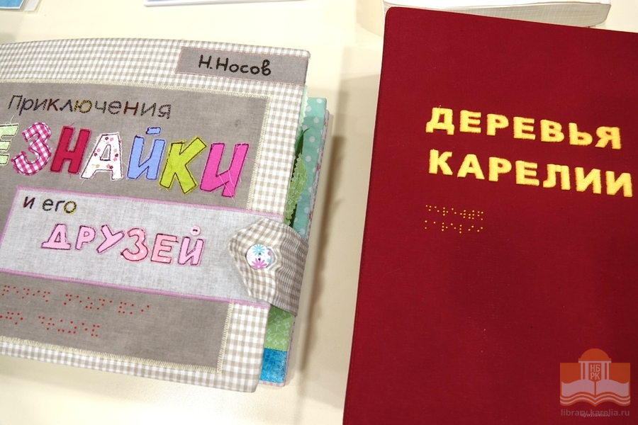 Тактильные книги Национальной библиотеки Карелии